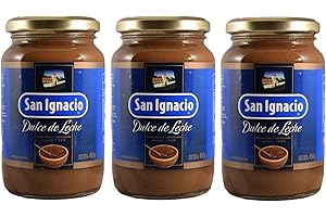 VOGLIARGENTINA Dulce de Leche San Ignacio, tris di confezioni da 450 grammi cadauna. Prodotto in Argentina con una ricetta tradizionale.