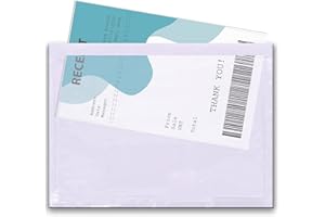 Triplast 100 x A6 Plain Document Enclosed Wallet (158 x 110 mm) | Peel & Seal Clear Plastic Envelopes/Sleeves/Pockets/Wallets | Attach Invoices, Packing Lists & Delivery Notes to Parcels