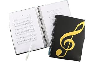 EABDICE Cartelletta Porta Documenti In Formato A4, Raccoglitore Per Spartiti Musicali, Cartelle Portaspartiti per Fogli in Formato A4, per Piano File, Cartella di Archiviazione Della Musica