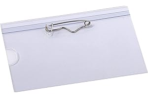 EUROPEL OPUS 2 121264 - Porta nombres con alfiler 92 x 58mm, 24 unidades