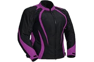 Juicy Trendz Veste de moto femme Imperméable Cordura Veste Textile Motorcycle veste Pour Femme