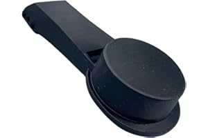 REPAIRCOFFEE Bouton Pression Compatible avec Sodastream Fizzi, Easy, Spirit - Fuite Gaz Bouteille Réparation Remplacement Pièces de Connecteur Tuyau (Noir)