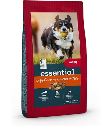 MERA Essential Soft Brocken 2kg | Hundefutter trocken mit weichen Kroketten  | gesundes Hunde Trockenfutter ideal fr empfindliche Zhne | Dry Dog Food  mit Omega-3 & 6 fr Haut & Fell : Amazon.de: Haustier