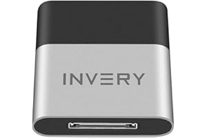 INVERY DockLinQ Pro Bluetooth 5.0 aptX Receptor Adaptador de Baja Latencia para Bose Sounddock y 30 Pin Music Docking Station