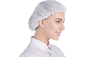 Nanxson 5pcs Unisex Mob Caps Malla Taller Industrial Trabajo de protección Sombreros de Cocina elásticos Red para el Cabello CF9023