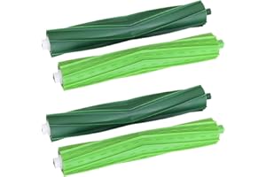 DrRobor Spazzole a Rullo di Ricambi per iRobot i7 i7+ / i7 Plus i8 i8 Plus E5 E6 E7 Robot Aspirapolvere, Spazzola in Gomma per Roomba Serie E & i