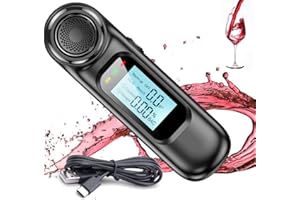 medicinadellavoro.com Etilometro Portatile Certificato per Alcool Test Senza Boccaglio, Etilometro Professionale Alta Sensibilità con Display LCD, Alcool Test Portatile per Uso Domestico