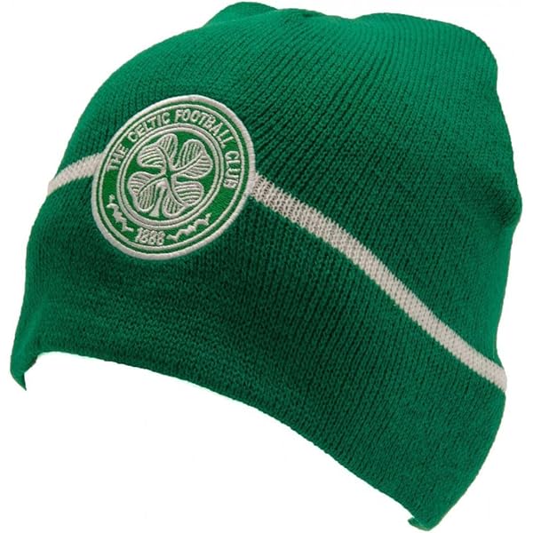 Bonnet De Noël Celtic FC Officiel – Bobble Hat – Cadeau Foot Noël