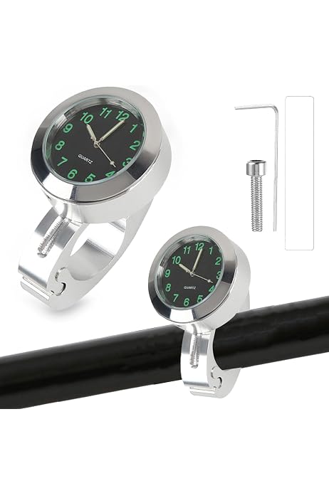 Thermomètre-horloge De Guidon De Moto, 22-25MM, Ho... – Grandado