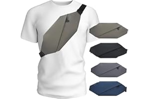 QZLSAYSL Borsa a Tracolla da Uomo Impermeabile Con Porta di Ricarica USB - Crossbody Piccola per Escursioni, Viaggi di Lavoro e Scuola