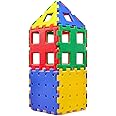 XL Polydron Set 1 - Bright Colours - Large Den Building Outdoor Construction Tiles - Early Years Shape Educational Learning Toy - 12 Pieces - 2 Years +