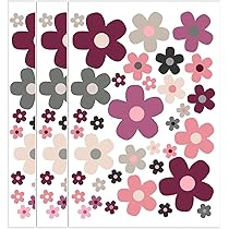 Canollo Blumen Aufkleber Set - 3 Bunte Fahrrad Sticker Für Rahmen, Laptop & Auto