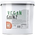 Vegan Gainz 4kg - Plant Based Protein Powder - Weight Gainer- 32 Servings & 30g Protein Per Serving - The Bulk Protein Company (Carrot Cake)