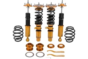 maXpeedingrods Amortiguador Ajustable Coilover de Dirección y Suspensión para E46 3 Series