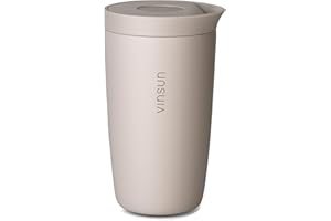 VINSUN Taza Térmica Café para Llevar 350ml - A Prueba de Fugas, Doble Pared, Acero Inoxidable, Bebidas Calientes y Frías - Vaso Termico con Cierre Quick Press