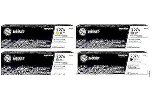HP 207A Oryginalny zestaw 4 wkładów z tonerem (W2210A, W2211A, W2212A, W2213A), do HP Color Laserjet Pro M255, M282 i M283