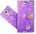 Produktbild Huawei Y7 Prime / Huawei Y7 Handy Tasche, FoneExpert® Wallet Case Cover Bling Diamond Hüllen Etui Hülle Ledertasche Lederhülle Schutzhülle Für Huawei Y7 Prime / Y7 / Enjoy 7 Plus