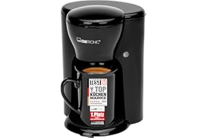 ‎CLATRONIC Clatronic® 1-Tassen-Kaffeeautomat | Kaffeemaschine perfekt für Singles | Filterkaffeemaschine inkl. Keramiktasse | kleine Kaffeefiltermaschine ideal für unterwegs | KA 3356