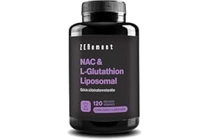 NAC avec L-Glutathion Liposomal – Formule Avancée avec N-Acétylcystéine et Glutathion à Haute Absorption – Gélules Végétales à Libération Retardée, Sans Additifs – 120 Gélules, 4 Mois – Zenement
