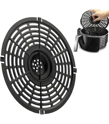150 Fogli Carta Pergamena Per Friggitrice Ad Aria 18cm - Antiaderente E Perforata, Resistente Al Calore 220&deg;C