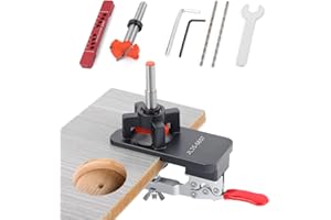 FLEARITZO Template per foratura cerniere 35mm Localizzatore cerniere nascosto Trapano in lega di alluminio Template per foratura cerniere a tazza Localizzatore per porte armadio Preciso per installazione cernie