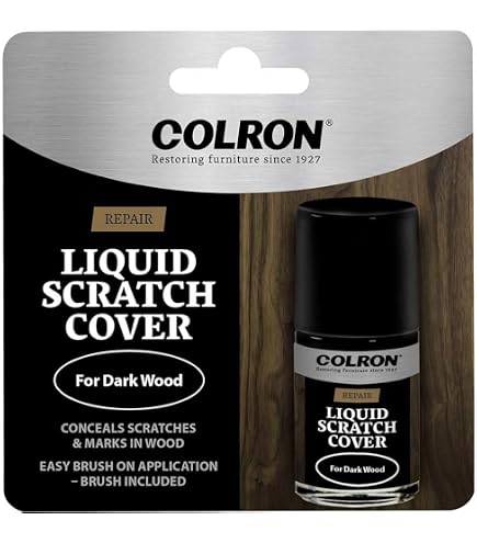 Rustins Scratch Cover - Vernis Réparateur Pour Meubles - Teinte Medium Wood - Flacon 125 Ml