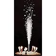 10cm Ice Fountain Sparking Candles 48pk (48pcs) - Silver – Premium Quality (Silver)
