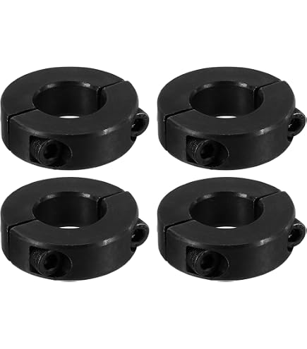 Collier De Serrage Double Fendu En Alliage Alu - Diamètres 45 à 60 Mm, Pour Arbres Machines, Fixation Sûre