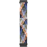 Microsonic Samsung Galaxy Watch Active 2 44mm i&ccedil;in Kordon Braided Loop Band Renkli [Galaxy Watch Active 2 44mm ile Uyumlu Kor