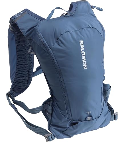 Aonijie Zaino Da Corsa E Trail Running 10L – Gilet Idratante Leggero, Con Tasca Per Sacca D'Acqua, Per Escursionismo E Ciclismo, Nero/Bianco
