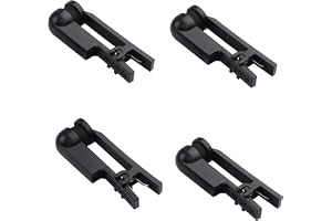 TIENFOKOTA 4-pack 2 mm öronklämma elektroder ledande silikon med universell 2,0 mm stiftkontakt för förbättrad sömn, muskelåterhämtning och avkoppling (svart enkelsida)
