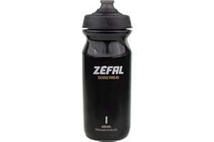 ZEFAL Sense Pro 65 Noir Bidon Velo - Gourde Velo Route et VTT Légère et Étanche - Fabriqué en France - 79 g, 650 ml