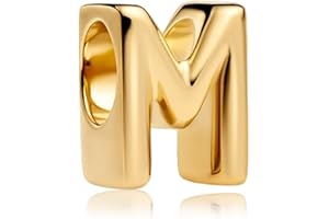 YUMINN Gold Buchstaben Charms A-Z für Armbänder 925 Sterling Silber Schmuck Geschenke für Damen