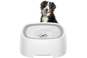 KITYHOME Bebedero Perro Antigoteo, 1.5 L, Antisalpicaduras, Grande, Zero Splash Dog Bowl, Bebedero Antivuelco, No Spill Water Bowl