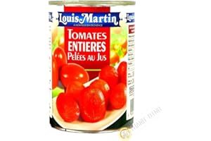 MRMOMO FING Tomates entiers pelée au jus LOUIS MARTIN 425g France - Pack de 6 pcs