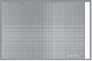FRAGA IMPORT Plancha de Corte Profesional Series con Grosor de 5mm, 5 Capas Auto cicatrizante con Cuadrícula y Reglas, Máxima Protección, Lavable y Resistente by Office box. (A3-30 x 45 cm)