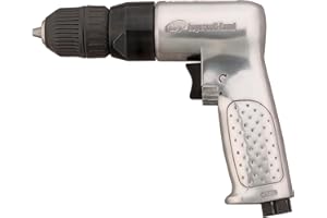 INGERSOLL-RAND Ingersoll Rand Taladro neumático 7802RAKC, reversible, de velocidad variable de 3/8" (10 mm) con portabrocas sin llave, motor de 0,5 CV, 1 unidad