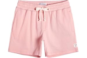 MAAMGIC Pantalones Cortos Hombre Deportivos Casuales Jogger Shorts de Deporte Pantalón Pijama Algodón Knit Cintura Elástica con Bolsillo 14cm