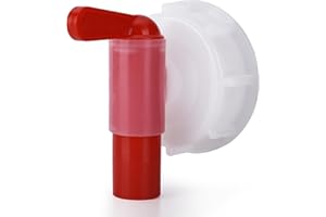 IGARDEN Robinet doseur DIN51 - AH 23/51 HF Robinet de vidange pour bidons de 5 L et 15 L avec filetage extérieur DIN 51 de 54,5 mm, adapté aux aliments, bec verseur