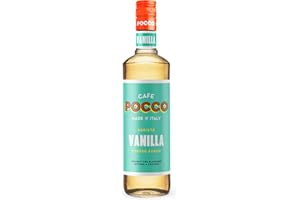 Cafe Pocco Premium Vanilla Coffee Syrup 750ml – Perfect for Flavored Coffee & Frappes – Natural Vanilla Syrup – Made in Italy