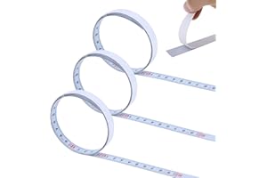 Acboor Maßband Selbstklebend, 3 Stück 2M Selbstklebendes Maßband Skalenbandmaß Rollbandmaß für Werkbänke Links Nach Rechts Maßband, Rechts Nach Links Maßband Mitte Nach Beiden Seiten Maßband