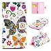 Produktbild Nancen LG G4 mini/ LG G4c / Magna C90 H502F (5 Zoll) Handyhülle, Bunt Nette Romantische Muster Flip Etui Case Cover Lederhülle PU leder Folio Bookstyle Schutzhülle mit Standfunktion, Brieftasche und Karte Tasche [Bunte Schmetterlinge]