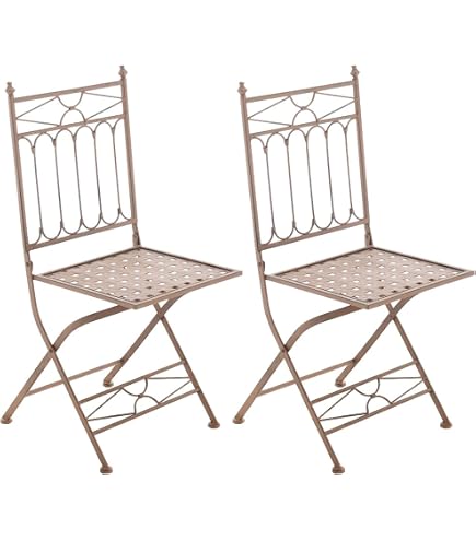 Set di 2 sedie da giardino in alluminio PANCOLE