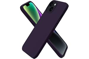 ORNARTO Etui kompatybilne z iPhone 14 6,1 cala, smukłe, płynne silikonowe 3 warstwy pełne pokrycie, miękkie żelowe gumowe etui pokrowiec 6,1 cala, czarny bez