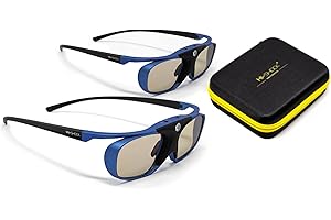 Hi-Shock RF/BT Pro Deep Heaven Case | Lunettes 3D actives pour téléviseurs 3D Samsung, Hisense, Telefunken | Compatible avec SSG-3570 CR / AN3DG35 / TY-ER3D5ME / FPT-AG03G 120 Hz | Rechargeable