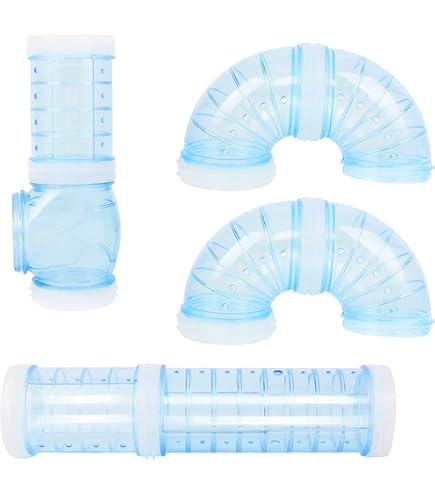Mipcase Hamsterrohr-Set – 2x Transparente Tunnel Für Käfig, Labyrinth & Auslauf