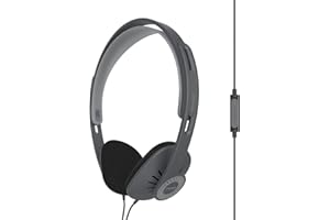 Koss KPH-30iK 193532 KPH30iK HiFi Headphones On Ear Headset, Volume control Black,Grey
