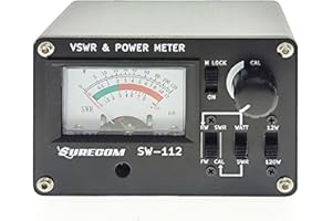 Mcbazel Surecom SW-112HF RF Power Meter 1,5-60MHz 120W V.S.W.R. & Leistungsmesser, Unterstützt LED-Hintergrundbeleuchtung/0-120 Watt/50 Ohm Leistungsmesser