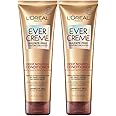 L’Oréal Paris L'Oreal EverCreme Sulfate Free Conditioner for Dry Hair, Triple Action Hydration for Dry, Brittle or Color Treated Hair, with Apricot Oil, 8.5 Fl; Oz (Pack of 2) (Packaging May Vary)
