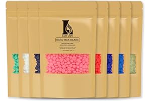 LAZY LADY 800 g wachsperlen haarentfernung, wachs haarentfernung für alle Hauttypen, professionelle waxing perlen, hard wax beans zur Gesichts- und Körperhaarentfernung (8 pack 100g)